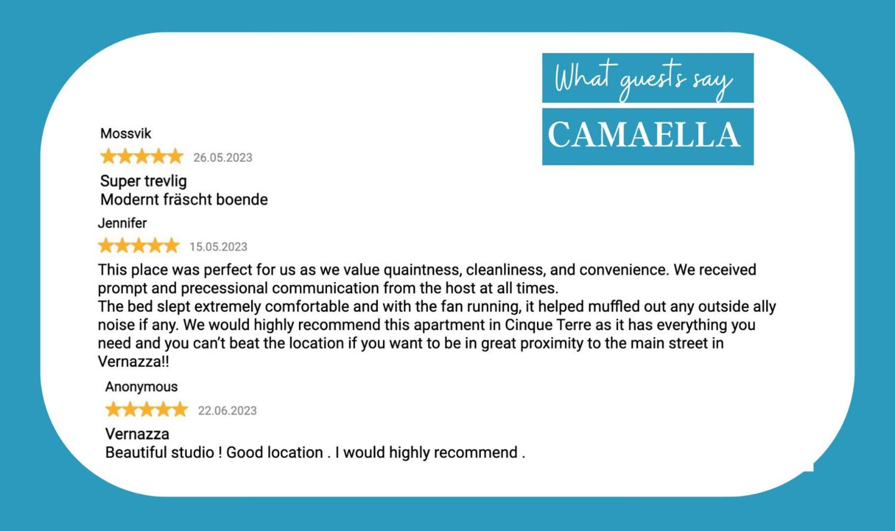 Camaella Luxury Studio Vernazza Kültér fotó